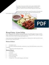 Check spelling or type a new query. Resepi Sate Terbaik Pdf