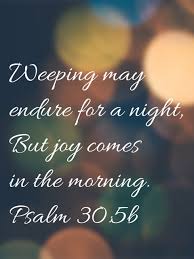 Joy cometh in the morning kjv. Weeping May Endure For A Night But Joy Comes In The Morning Psalm 30 5 B Nkjv Bi In 2021 Comfort Quotes Good Night Bible Verse Inspirational Quotes From Books