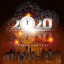 Happy New Year 2020 Background With Fireworks 2020 Abstract Banner Png And Vector With Transparent Background For Free Download Happy New Year Pictures Happy New Year Wallpaper Happy New Year