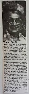 Violet June Ferch Waite (1920-1987)