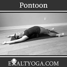 Yin Yoga S Pontoon Pose Is An Excellent Posture To Stress The Hip Flexors And Abdomen Associated With The Stomach Spleen Mer Yin Yoga Yoga Bolster Yoga Props