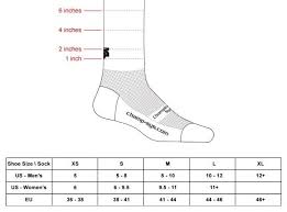 Sizing Chart For Technical Socks Dth Endurance