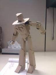 How to make an easy paper spiderman action figure? I Asked A Coworker To Make A Cardboard Action Figure With 6 Points Of Articulation He Did It Post Action Figures Recycled Toys Cardboard