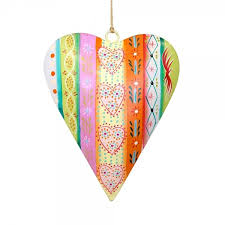 Ferrum Living Buntes Metall Herz Zum Aufhangen Von Pape