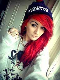 Cute Red Haired Scene Girl Emo Hair Hair Styles Bright Red Hair