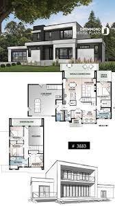 Moderndecor Moderne Kubische Haus Plan Mit 4 Schlafzimmer Und 2 Pkw Garage Decor In 2020 Modern House Floor Plans Contemporary House Plans Modern Architecture House