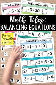 Math Tiles Balancing Equations Teacher Thrive Balancing Equations Equations How To Memorize Things