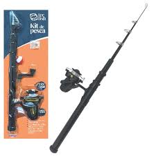 KIT - PESCA COMPLETO VARA RETRATIL - TECFISH