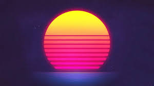 Synthwave background, music, sunrise 1920x1080px. Retro Sun Hd Wallpapers Wallpaper Cave
