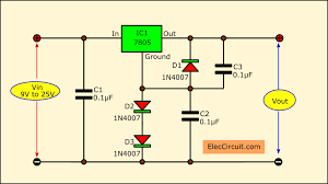 Alibaba.com offers 892 led diode 12v 12w products. How Change 7805 Voltage Using Diodes Eleccircuit Com