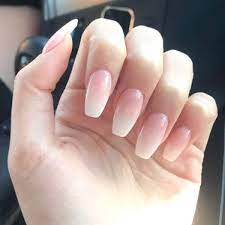 Matte ombre coffin acrylic nails yelp.131 photos for embellish nails spa. Amazon Com Easedaily Coffin Pink Fake Nails Press On Nails French Nails Ombre Nails Ballerina False Nails Glossy Full Cover Nails For Women And Girls 24pcs Beauty
