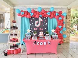 Unique Birthday Party Ideas For Girls Age 10 Tik Tok Birthday Party Ideas Photo 2 Of 10 In 2020 12th Birthday Party Ideas 13th Birthday Party Ideas For Girls 10th Birthday Parties