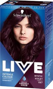 Explore the schwarzkopf range which includes live and color expert hair dye and got2b styling. 087 Mystic Violet Hair Dye By Live