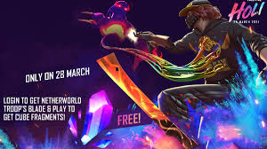 Reward kab milega,holi mission rewards kab milega in free fire ,holi new mission kab aur kaise pura hoga,holi ki sari chije kaise milengi in free fire,how to gamer, free fire holi events 2021 india, free fire holi event tamil, free fire holi event 2018, free fire mein holi event kab aaega,holi events in ff, ff. Free Fire Holi Event Brings A Free Netherworld Troop S Blade For All Players