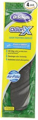 Amazon Com Dr Scholl S Odor X Odor Fighting Insoles 1 Pair Packages Pack Of 4 Health Personal Care Dr Scholls Odor Insole
