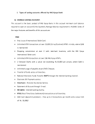 Ing vysya bank ltd is a premier private sector bank with retail, private and wholesale banking platforms that serve over two million customers. Banking Plans And Polices