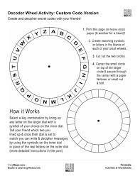 This Template Is The Customizable Version Of Our Random Alphabet Decoder Wheel There Are Three Decoder Wheel Secret Code Escape Room For Kids Coding For Kids