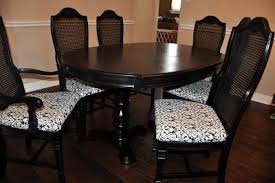 This Client Came To Me After Seeing One Of My Dining Sets For Sale On Craigslist She Found Her Own Din Redo Dining Chairs Cane Back Chairs Dining Table Chairs