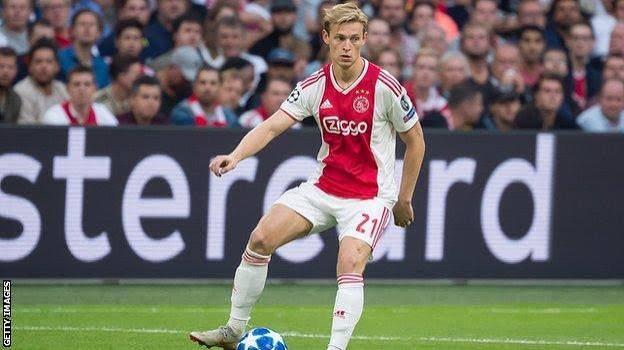 Frenkie de Jong: The Ajax midfielder linked with Man Utd, Man City and Barcelona - BBC Sport