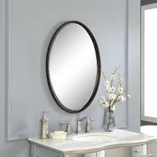Le deun luminaires vanity oval настенный светильник / зеркало. Sherise Bronze Oval Mirror Uttermost
