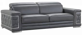 The sofa features a unique. Hawkesbury Common Genuine Leather 90 Pillow Top Arm Sofa Gray Sku Oris1503