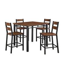 Better Homes Gardens Austen 5 Piece Counter Height Dining Set Vintage Oak Walmart Com Counter Height Dining Sets Kitchen Dining Sets Modern Home Furniture