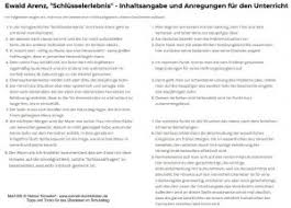 Ferdinand von schirachs »terror« ist ein stück von bedrückender aktualität. Ewald Arenz Schlusselerlebnis Inhaltsangabe Und Anregungen Fur Den Unterricht Textaussage