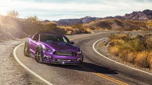 Purple Ford Mustang Gt Ferrada Wheels 5k Wallpaper Hd Car Wallpapers Id 7244