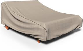 Htth outdoor chaise lounge, 3 pieces patio chaise lounges chairs set adjustable wicker chaise thick & comfy cushion wicker lounge chairs with removable cushion for garden, patio, pool (brown). Amazon Com Budge P2a01pm1 English Garden Double Patio Chaise Lounge Cover Heavy Duty And Waterproof Two Tone Tan Garden Outdoor
