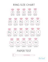 Ring Size Chart How To Measure Ring Size Printable Ring Size Chart Measure Ring Size Ring Sizes Chart