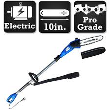 Blue Max 10 In 4 8 Amp Telescopic Electric Pole Chainsaw 20360 Telescopic Pole Pole Chain Saw Outdoor Power Equipment