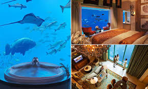 The creative stunt is the latest. Inside Dubai S Underwater Suites That Come With Views Into An Aquarium Daily Mail Online