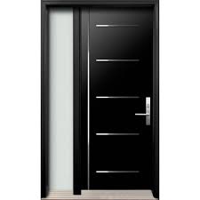 doorshoppers com fiberglass exterior door one full glass sidelite architec series ar18a modern exterior doors home door design full glass exterior door