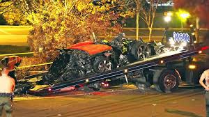 The porsche he was travelling in crashed into a concrete lamp post and tree at high speed before catching fire, killing him and his friend roger rodas, who was driving. Paul Walker Death Details Of Car Crash Investigation Video Dailymotion