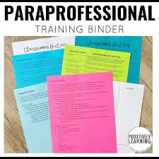 Academic Support Positively Learning Positive Learning Paraprofessional Special Education Classroom