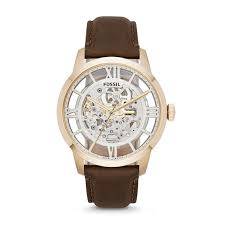 Montres and co vous propose sa gamme de montres fossil pour homme. Montre Fossil Homme Me3043 Automatique Analogique Cadran En Acier Inoxydable Dore Brac Fossil Watches For Men Brown Leather Strap Watch Watches For Men