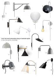 14 Of The Best Minimalist Plug In Bedside Lights Catesthill Com Bedside Lighting Bedside Wall Lights Wall Lights Bedroom