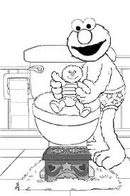 It'll keep an older baby engrossed for a surprising amount of time and develop all the fine motor skills of painting (without the mess). Elmo Potty Coloring Page Train Coloring Elmo Potty Potty Training