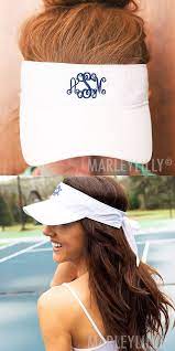 Monogrammed Sun Visor Personalized Visor Visor Monogram Swimsuit Updo Styles
