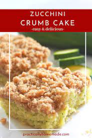 Easy Zucchini Crumb Cake Recipe Practically Homemade Recipe Zucchini Recipes Dessert Zucchini Desserts Dessert Recipes