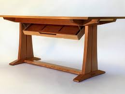 Cherry Extendable Dining Table With Hidden On Board Storage For Leaves By Fww Member Snoots Dining Room Small Luxury Dining Tables Extendable Dining Table