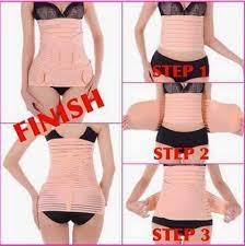 Postpartum abdomen belt 3 in 1 (bengkung moden bersalin)material : Bengkung Moden Postpartum Abdomen Belt 3 Pcs In 1 Set