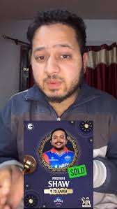 Delhi Capitals Pick Prithvi Shaw Reason