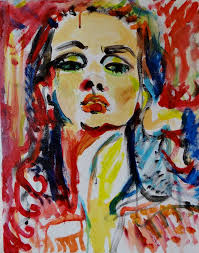 Jazzy Lady. Painting by Antonella Sigismondi