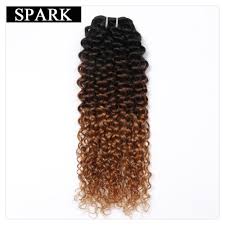 Spark 1 3 4pcs Hair Malaysian Kinky Curly Ombre Hair Bundles