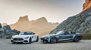 Download Wallpapers Mercedes Amg Gt C Roadster 2018 White Mercedes Gray Mercedes Sport Cars Convertible M New Mercedes Amg Mercedes Benz Amg Mercedes Amg