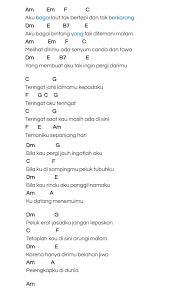 Chord Kunci Gitar