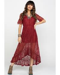 Shyanne Women S Allover Lace Button Front Maxi Dress Rust Copper Button Front Maxi Dress Cowgirl Dresses Dresses