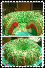A simple wreath bundt cake complete with a colorful fondant bow just like the one featured on my last colorful christmas gift box cake is a wonderful addition to a dessert table and travels well for all your holiday parties. Rainbow Tie Dye Christmas Wreath Bundt Cake Yummaliciouss