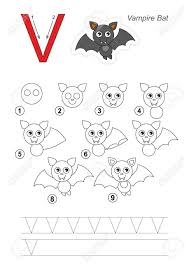 This collection is an introduction to perspective drawing with making in mind. Zoo Alphabet Complete Learn Handwriting Drawing Tutorial For Letter V Royalty Free Cliparts Vectors And Stock Illustration Image 54691768